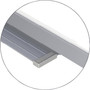 Ghent 1 x 1 Grid Magnetic Whiteboard, 96.5" x 48.5", White/Gray Surface, Satin Aluminum Frame