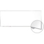 Ghent Magnetic Porcelain Whiteboard with Aluminum Frame, 144.5" x 48.5", White Surface, Satin Aluminum Frame