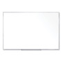 Ghent Non-Magnetic Whiteboard with Aluminum Frame, 60.63" x 48.47", White Surface, Satin Aluminum Frame