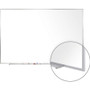 Ghent Non-Magnetic Whiteboard with Aluminum Frame, 60.63" x 48.47", White Surface, Satin Aluminum Frame