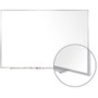 Ghent Non-Magnetic Whiteboard with Aluminum Frame, 60.63" x 48.47", White Surface, Satin Aluminum Frame