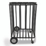 Champion Sports Compact Lockable Ball Locker, Metal, 176 lb Capacity, 22 x 28 x 43, Black