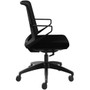 HON Cliq Office Chair, Supports Up to 300 lb, 17" to 22" Seat Height, Black Seat, Black Back, Black Base