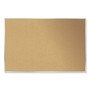 Ghent Aluminum-Frame Natural Corkboard, 46.5" x 36", Tan Surface, Satin Aluminum Frame