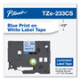 Brother P-Touch TZe Laminated Removable Label Tapes, 0.47" x 26.2 ft, Blue on White