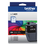 Brother LC401BKS Ink, 200 Page-Yield, Black