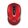 Adesso iMouse S50 Wireless Mini Mouse, 2.4 GHz Frequency/33 ft Wireless Range, Left/Right Hand Use, Red