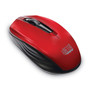 Adesso iMouse S50 Wireless Mini Mouse, 2.4 GHz Frequency/33 ft Wireless Range, Left/Right Hand Use, Red