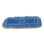 Rubbermaid Commercial Twisted Loop Blend Dust Mop, PIC/PET Polyester, 24" x 5", Blue