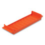 CONTROLTEK Stackable Plastic Coin Tray, Quarters, 10 Compartments, Denomination and Capacity Etched On Side, Stackable, Orange