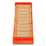 CONTROLTEK Stackable Plastic Coin Tray, Quarters, 10 Compartments, Denomination and Capacity Etched On Side, Stackable, Orange