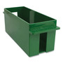 CONTROLTEK Extra-Capacity Coin Tray, Dimes, 1 Compartment, Denomination and Capacity Etched On Side, 10.5 x 4.75 x 5, Plastic, Green