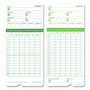 uPunch Time Clock Cards for uPunch HN3000, Two Sides, 7.37 x 3.37, 50/Pack