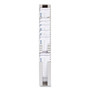 Pyramid Technologies Time Card Rack, 40 Pockets, Plastic, Light Gray