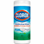 Clorox Disinfecting Cleaning Wipes - Ready-To-Use - Fresh Scent - Anti-bacterial, Textured, Bleach-free - Green - 35/Tub - (CLO01593BD)