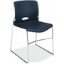HON Olson Chair - Plastic Seat Material - Regatta Back Color - Plastic Back Material - Chrome Frame Color - Steel Frame Material