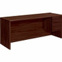 HON 10700 H10745R Pedestal Credenza - 29.5" Height x 72" Width x 24" Depth - 2 x Box, File Drawer(s)Right Side - Waterfall Edge