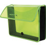 Lion EXPAND-N-FILE Letter File Wallet - 8 1/2" x 11" - 3" Expansion - Transparent Green