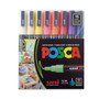 POSCA Water-Based Paint Markers, Fine Bullet Tip, Assorted Colors,16/Pack