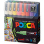 POSCA Water-Based Paint Markers, Fine Bullet Tip, Assorted Colors,16/Pack