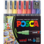 POSCA Water-Based Paint Markers, Fine Bullet Tip, Assorted Colors,16/Pack