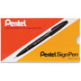 Pentel Fiber-tipped Sign Pens - Bold Pen Point - Green Ink - Water Based - Fiber Tip (PENS520D)