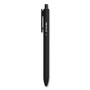 TRU RED Quick Dry Gel Pen, Retractable, Medium 0.7 mm, Black Ink, Black Barrel, Dozen
