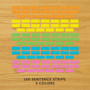 Astrobrights Word Strips, Small, Assorted Colors, 100/Pack