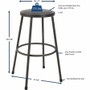 Lorell Metal Shop Stool