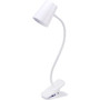 Bostitch Adjustable LED Clamp Light - 5.20 W LED Bulb - Adjustable, Flexible Neck, Adjustable Head - Silicone - Desk Mountable, Wall Mountable - White