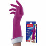 O-Cedar Playtex Living Gloves - 14" Glove Length - Chemical, Bacteria Protection - Medium Size - Latex, Neoprene, Nitrile - Pink