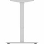 Lorell Sit-to-Stand Two-Tier Base - Silver Two-tier Base - 275 lb Capacity - Height Adjustable - 45.10" Height - Assembly Required