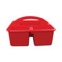 deflecto Antimicrobial Creativity Storage Caddy, Red