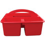 deflecto Antimicrobial Creativity Storage Caddy, Red