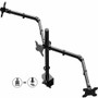Rocelco RDM3 Desk Mount for LCD Monitor, LED Monitor, Display Stand - Black - Landscape/Portrait - Height Adjustable - 3 Display(s) Supported - 13" to 27" Screen Support