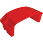 Deflecto Antimicrobial Kids Lap Tray - Supplies, Paper, Book, Pencil, Crayon, Mobile Device, Decoration/Activity - 8.53" Height x 23.35" Width x 12" Depth - Red - Polypropylene, Plastic
