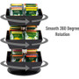 Mind Reader Anchor 12-Compartment Tea Carousel - 12 Compartment(s) - 3 Tier(s) - 11.50" Height x 6.75" Width x 6.75" Depth - Counter - Durable, Easy to Clean