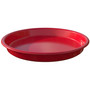 Deflecto Kids Antimicrobial Round Craft Tray - Accessories, Art, Craft - 1.61" Height x 13.07" Width x 13.07" Depth - Red - Polypropylene