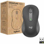 Logitech Signature M650 Mouse - Wireless - 33 ft - Bluetooth/Radio Frequency - Graphite - USB