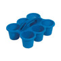 deflecto Little Artist Antimicrobial Six-Cup Caddy, Blue