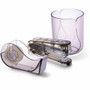 Officemate 3-Piece Desktop Organizer Set - Desktop - Durable, Sturdy - Translucent Gray - Plastic