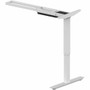 Lorell Sit-Stand 3rd-Leg Base - Silver Base - 275 lb Capacity - Height Adjustable - 45" Height x 51.60" Width x 26.40" Depth - Assembly Required