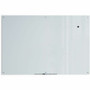 U Brands Magnetic Glass Frameless Dry-Erase Board - 72" (6 ft) Width x 48" (4 ft) Height - Frosted White Tempered Glass Surface - Rectangle - Horizontal/Vertical - Magnetic