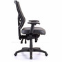 Lorell Conjure High-Back Office Chair - Vinyl, Foam, Polyurethane Seat Material - High Back - Black - Armrest