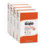 GOJO NATURAL ORANGE Pumice Hand Cleaner Refill, Citrus Scent, 2,000 mL, 4/Carton