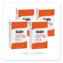 GOJO NATURAL ORANGE Pumice Hand Cleaner Refill, Citrus Scent, 2,000mL, 4/Carton (GOJ7255) View Product Image