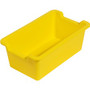 Deflecto Antimicrobial Rectangular Storage Bin - 5.06" Height x 13.24" Width x 8.05" Depth - Antimicrobial, Lightweight, Mold Resistant, Mildew Resistant, Handle, Portable, Stackable - Yellow - Polypropylene
