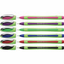 Schneider Xpress Fineliner Porous Point Pen, Stick, Fine 0.8 mm, Assorted Ink and Barrel Colors, 6/Pack
