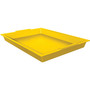 Deflecto Antimicrobial Finger Paint Tray - Painting - 1.83" Height x 16.04" Width x 12.07" Depth - Yellow - Polypropylene, Plastic