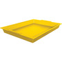 Deflecto Antimicrobial Finger Paint Tray - Painting - 1.83" Height x 16.04" Width x 12.07" Depth - Yellow - Polypropylene, Plastic